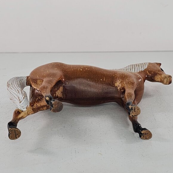 Grand Wood Golden Blaze Horse Wood Carved Figurine - Picture 7 of 8